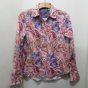 Robert Graham Paisley Watercolor Button Long Sleeve